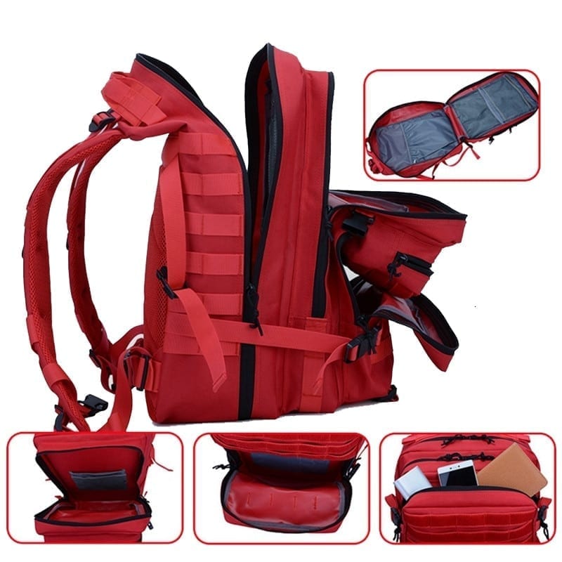 50l military tactical backpack, training gym fitness bag, man outdoor hiking