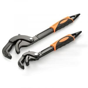 Universal Pipe Wrench, Auto Lock Adjustable, large Open Tool for Water Pipe