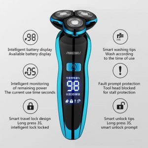 Electric Razor Shaver, Rechargeable Shaving Machine for Men, Beard Razor, Wet-Dry Water Proof