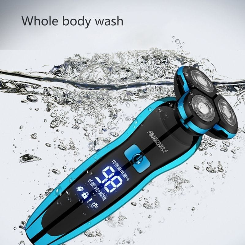 Electric razor shaver, rechargeable shaving machine for men, beard razor, wet-dry water proof