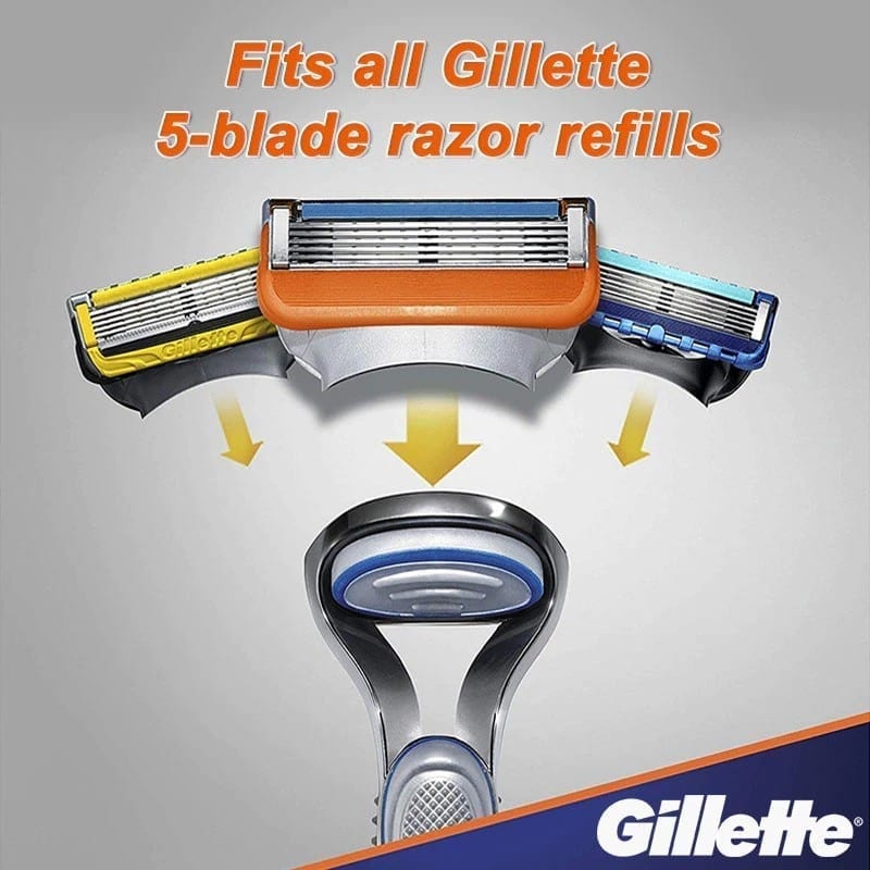 Gillette fusion 5 shaving machine, safety razor holder, face shaver, with replacebale blades