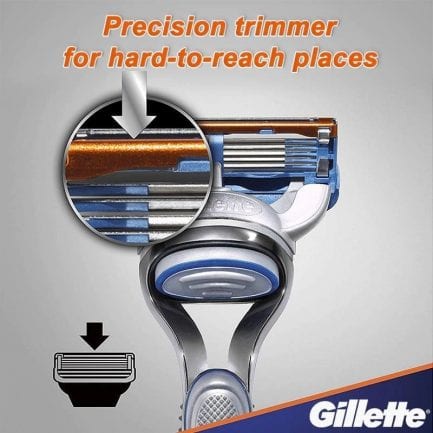 Gillette fusion 5 shaving machine, safety razor holder, face shaver, with replacebale blades