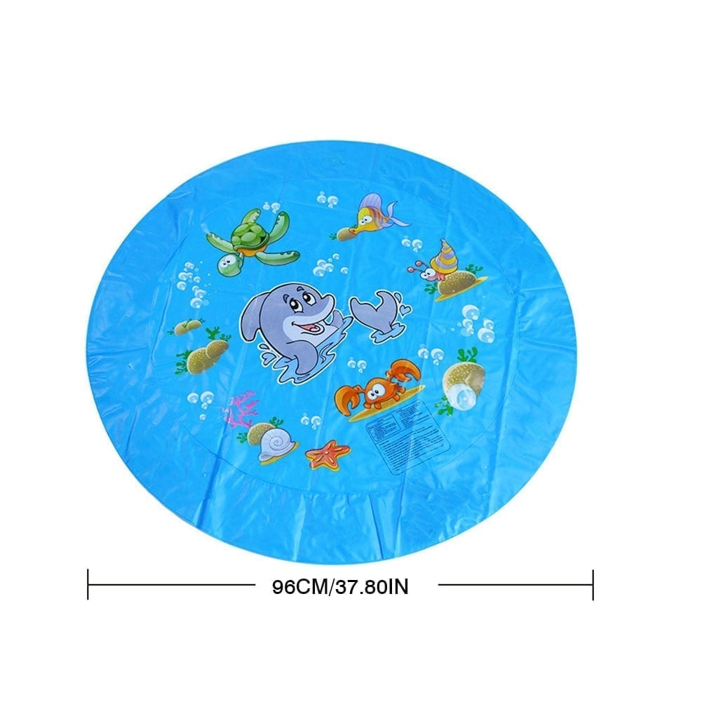 Sprinkler pad, thickened wading pool, splash play mat for dogs kids summer outdoor water toy