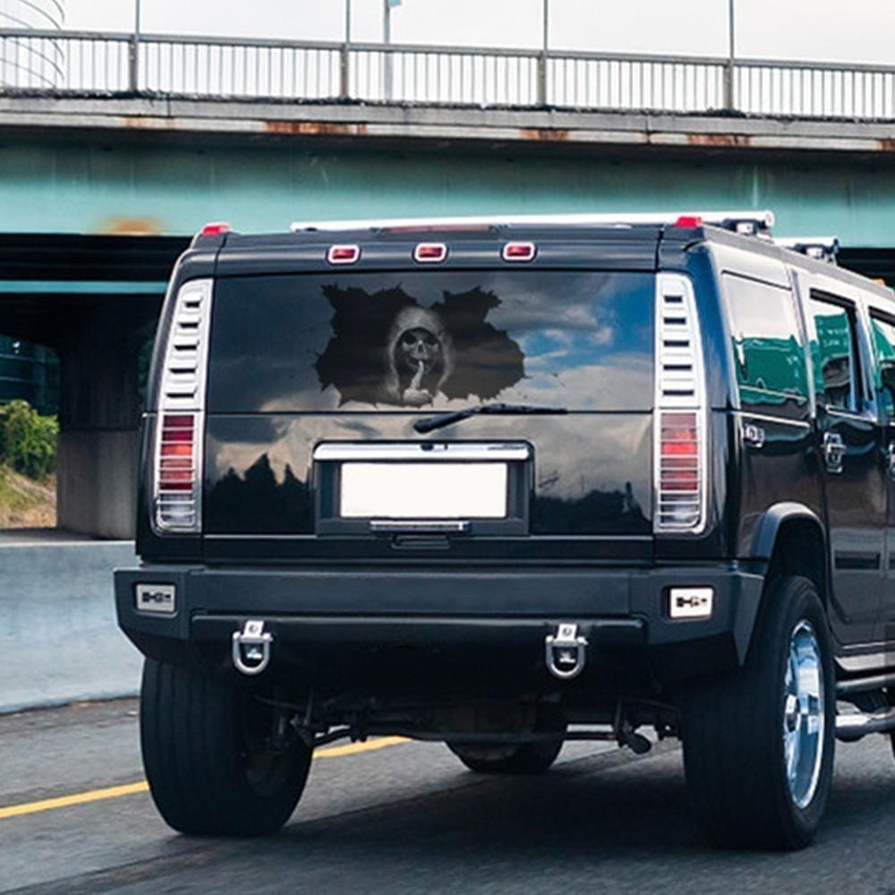 Horror wall stickers, silent skull sticker car window