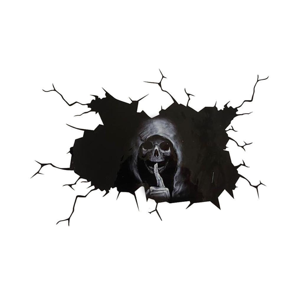 Horror wall stickers, silent skull sticker car window