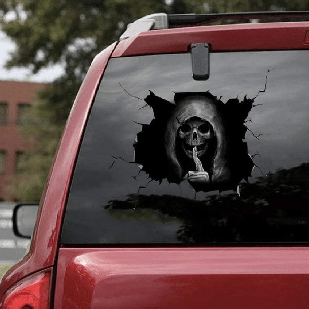 Horror wall stickers, silent skull sticker car window