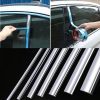 Chrome moulding trim, car door protector, stickers strip for bumper grill, door edge, guard plate sticker