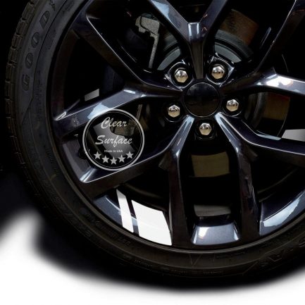 6pcs reflective car wheel, rim vinyl stickers, racing wheel hub decals for size 16″ – 21″