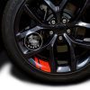 6pcs reflective car wheel, rim vinyl stickers, racing wheel hub decals for size 16″ – 21″