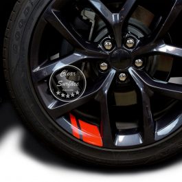 6Pcs Reflective Car Wheel, Rim Vinyl Stickers, Racing Wheel Hub Decals for Size 16″ – 21″