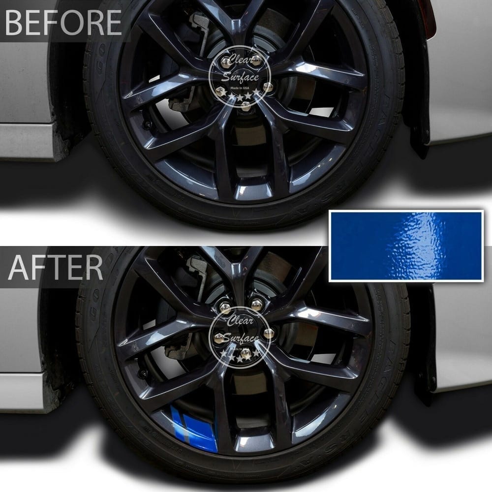 6pcs reflective car wheel, rim vinyl stickers, racing wheel hub decals for size 16″ – 21″