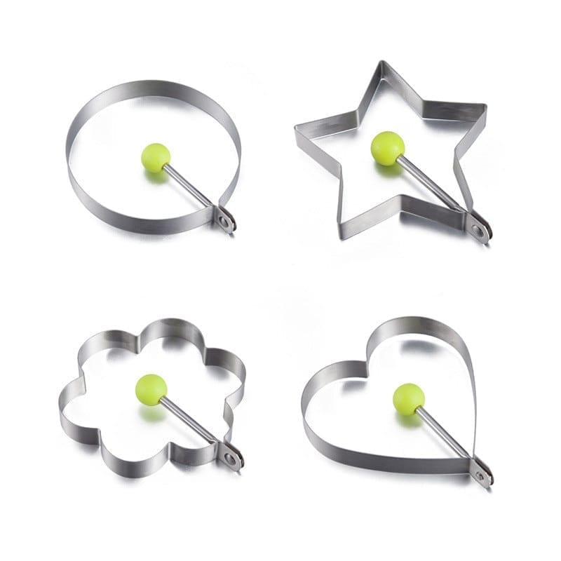 Stainless steel fried egg, pancake bread, fruit and vegetable shape decoration
