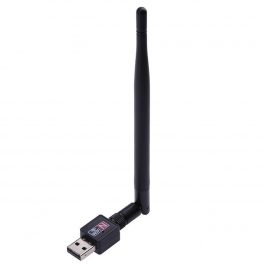 600Mbps High Speed Internet, Wireless USB WiFi Router Adapter Network, LAN Card Dongle with Antenna Easy to Use