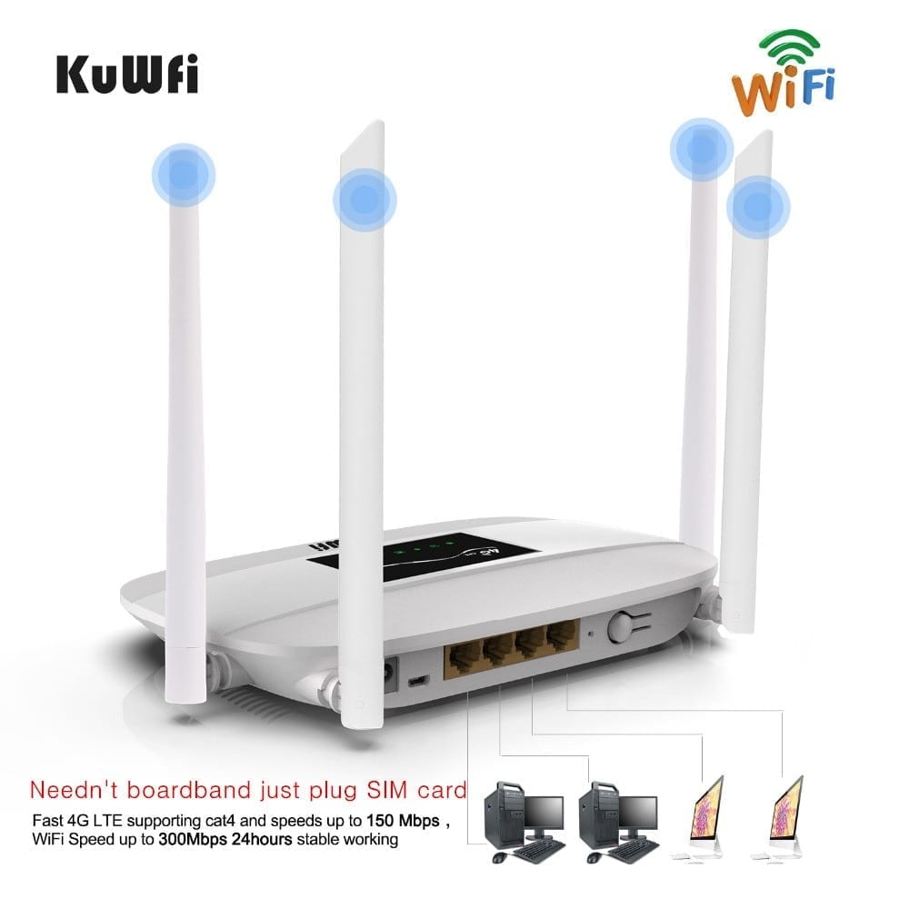 300mbps 4g router unlocked, 4g lte cpe wireless, support sim card, 4pcs antenna with lan port