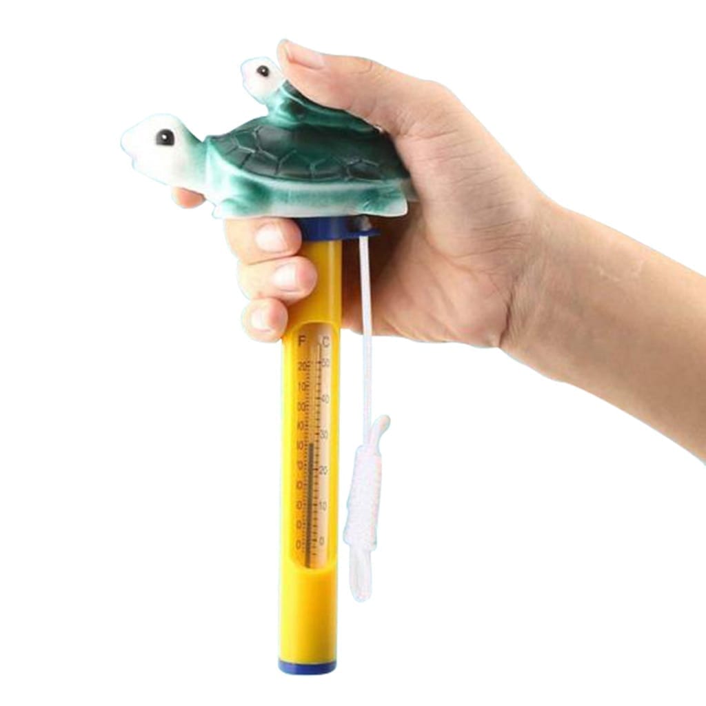 Floating thermometer, water temperature tester tool