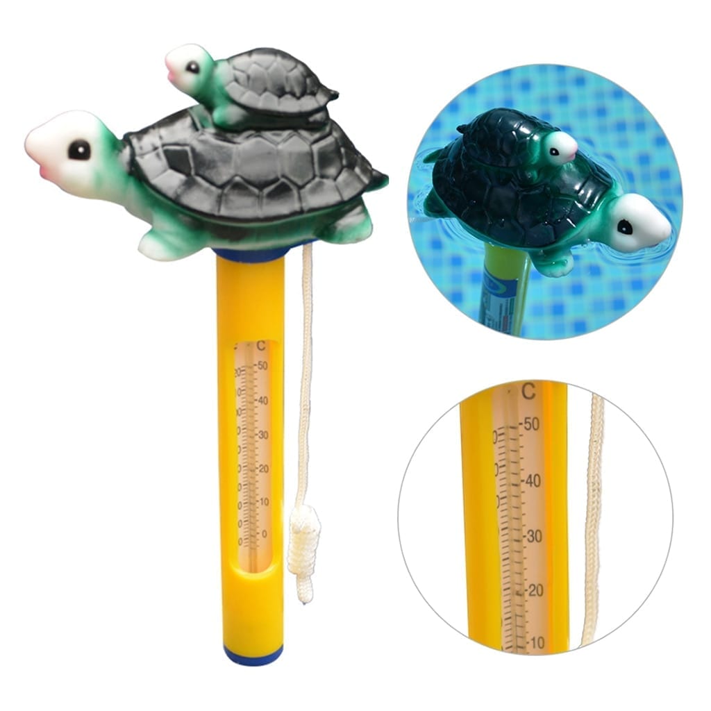 Floating thermometer, water temperature tester tool