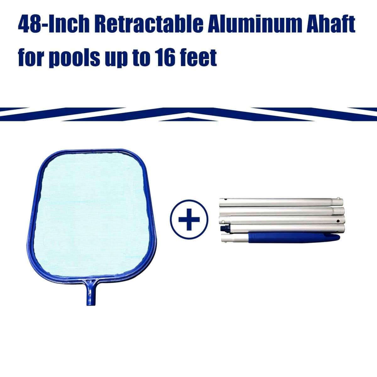 Pool cleaning set, maintenance above ground skimmer brush vacuum