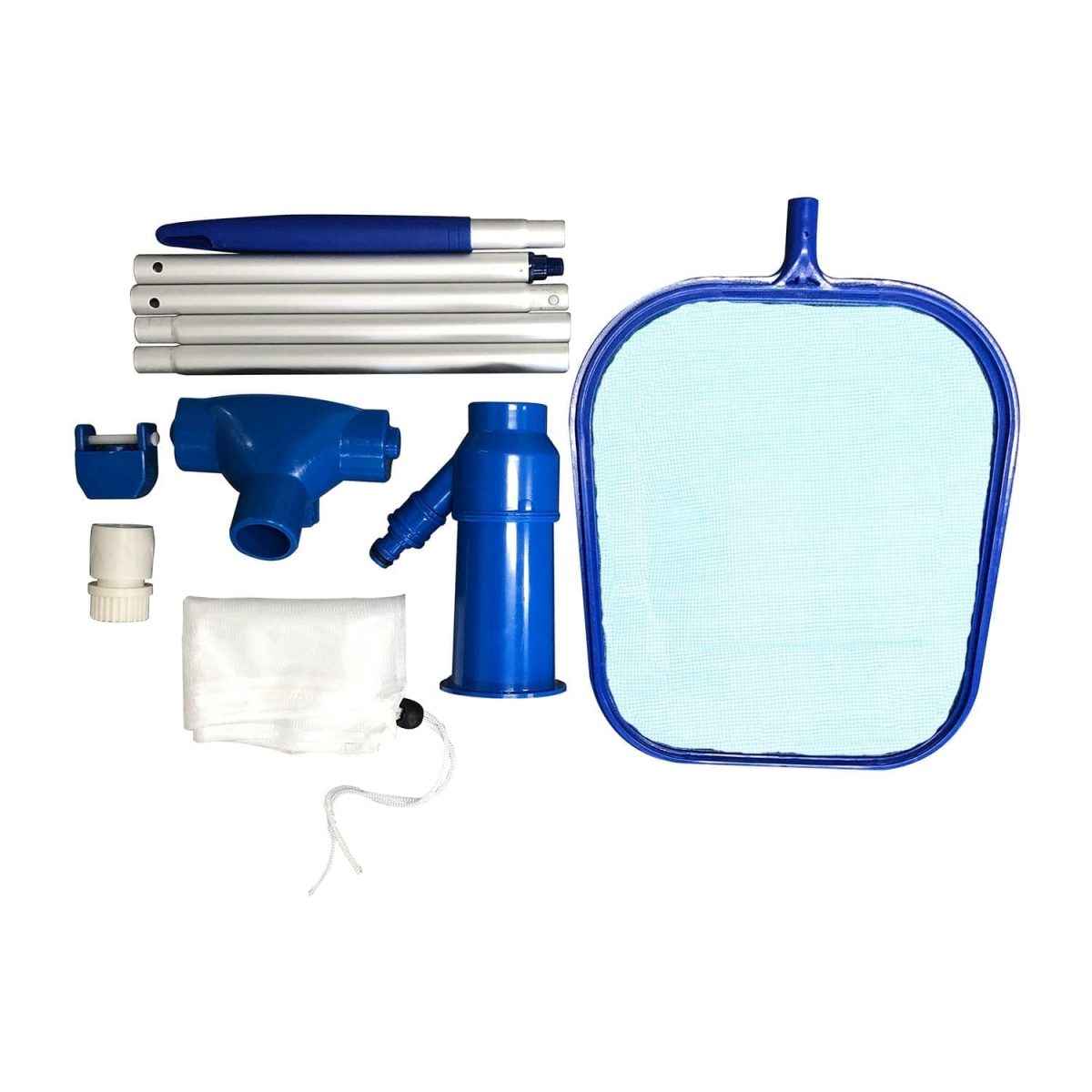 Pool cleaning set, maintenance above ground skimmer brush vacuum