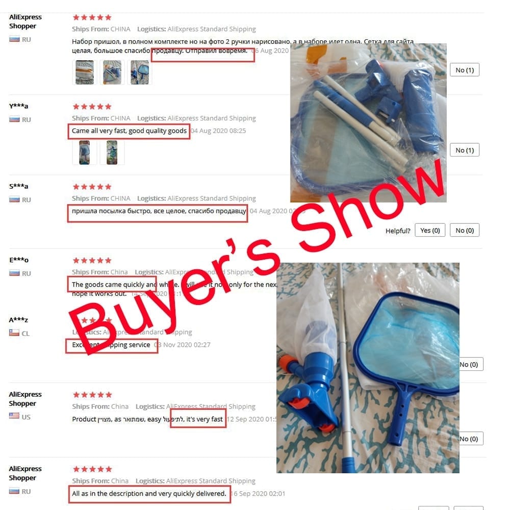 Pool cleaning set, maintenance above ground skimmer brush vacuum