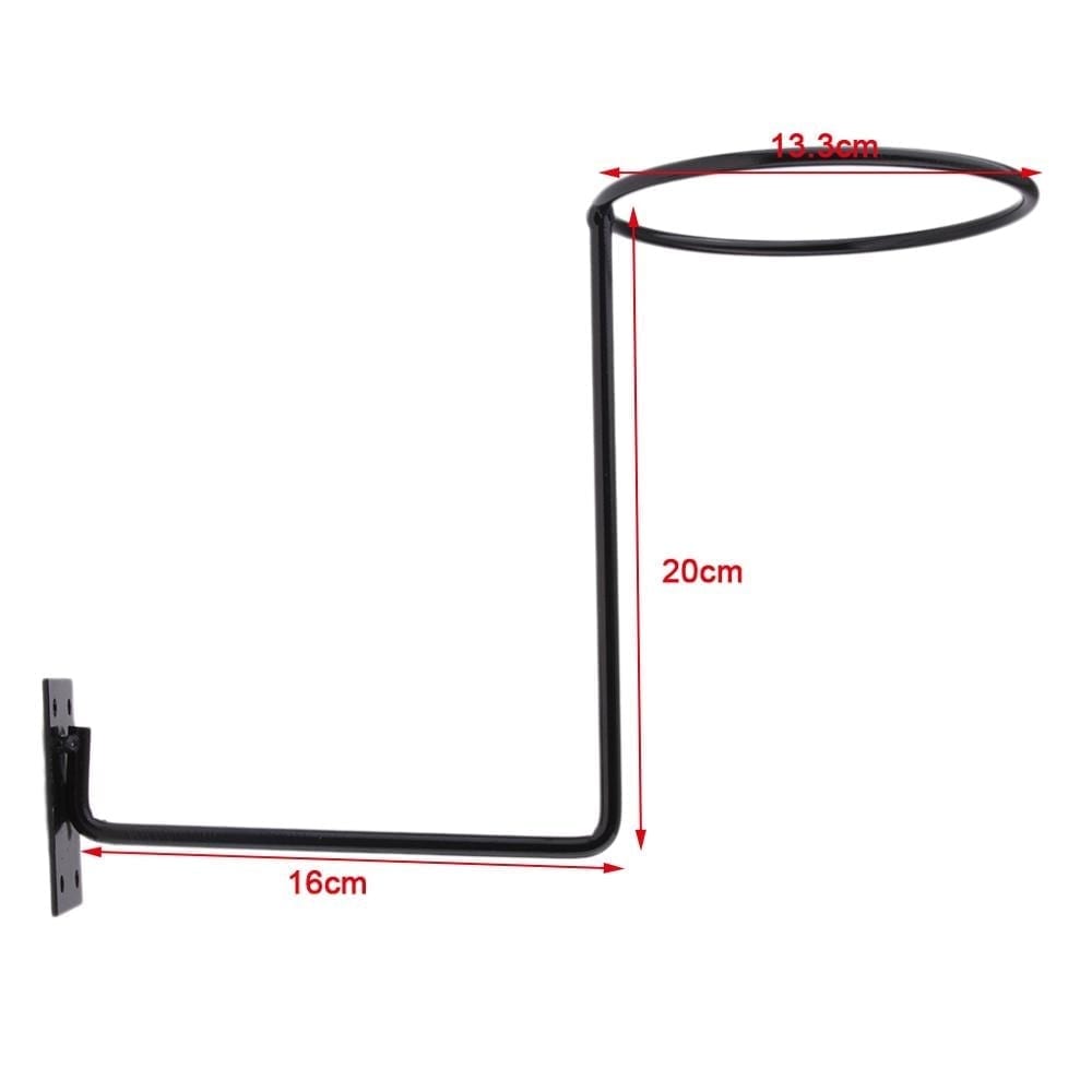 Steel holder for helmet, hanger rack wall mounted hook