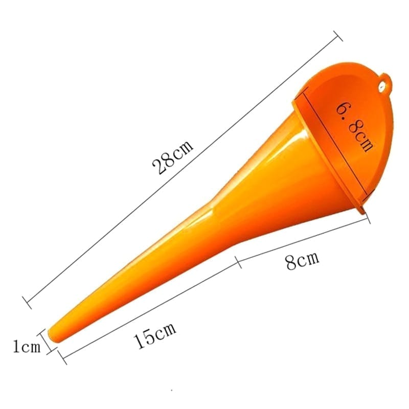 Plastic long oil funnel