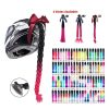 Motorcycle helmet braids wig pigtail 17 colors