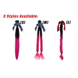 Motorcycle Helmet Braids Wig Pigtail 17 Colors
