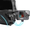 Motorcycle helmet chin stand mount holder for gopro