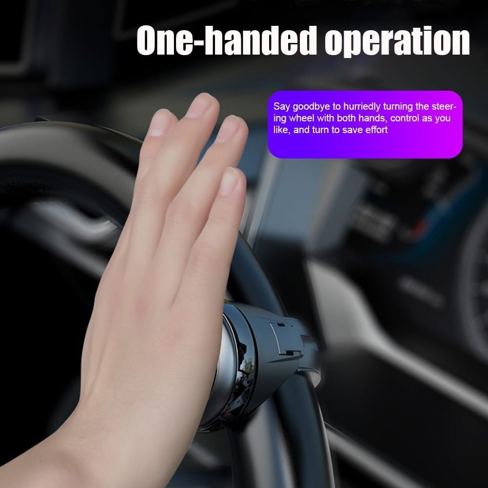 Turning steering wheel booster spinner knob 360 degree, rotation metal bearing ball shaped