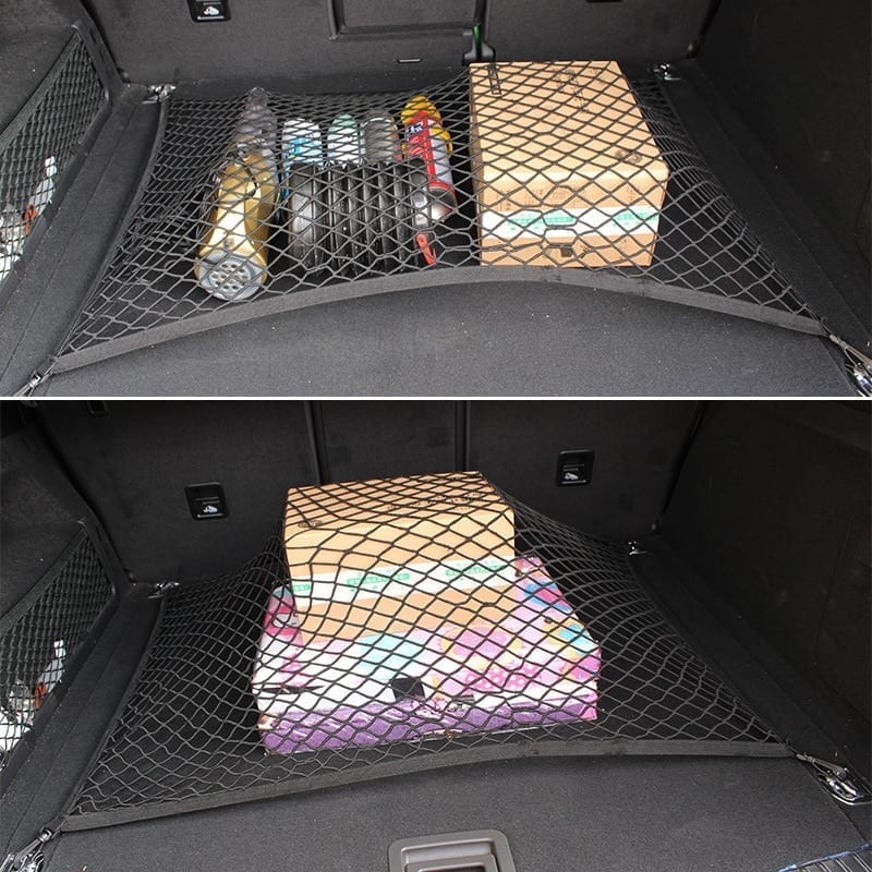 Trunk luggage, storage cargo, organiser elastic net