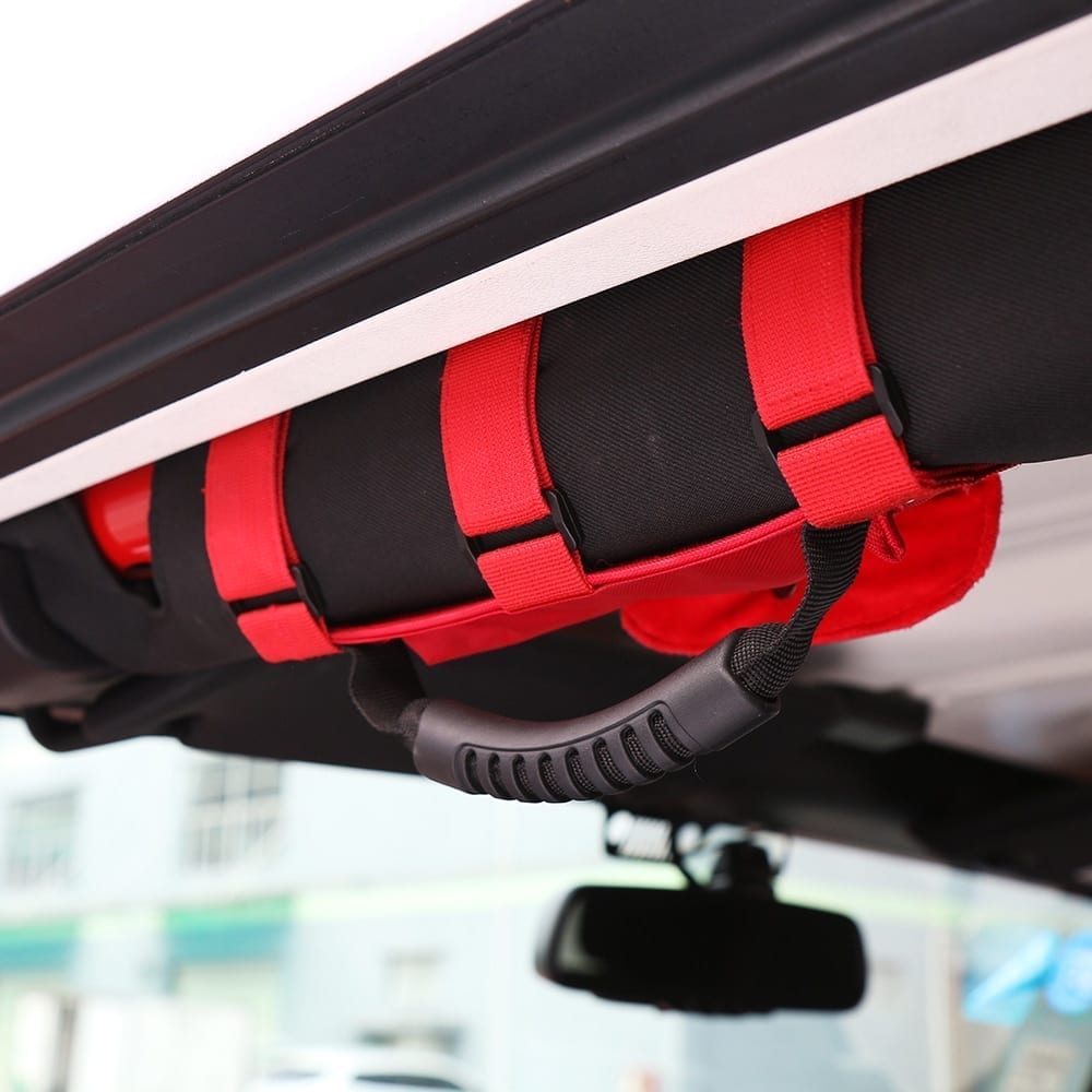 Shineka car roll bar grab handle, sunglasses holder storage