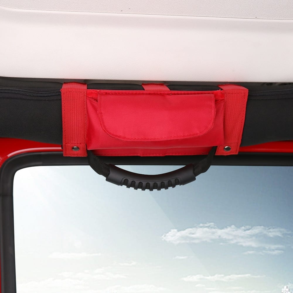 Shineka car roll bar grab handle, sunglasses holder storage