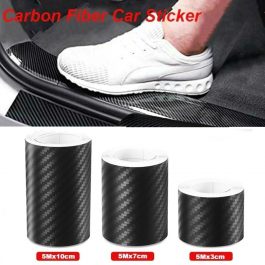 10/7/5/3CM 3D Carbon Fiber Vinyl Car Sticker, Protector Strip Car Wrap Sheet