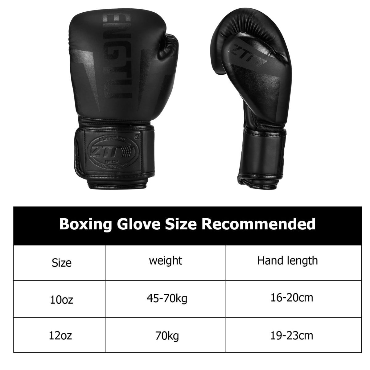 Ztty kick boxing gloves for men women, pu karate muay thai