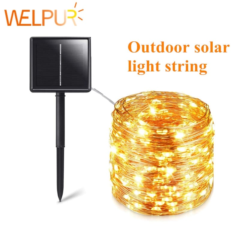 Solar string fairy lights, 12m 100led / 5m 50 led waterproof, solar power