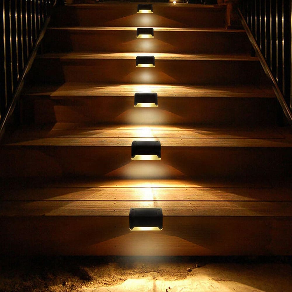 Solar step lights outdoor, waterproof led solar power