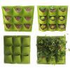 9/18/36/64 pockets green, grow bags planter vertical garden