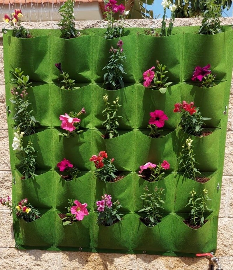 9/18/36/64 pockets green, grow bags planter vertical garden