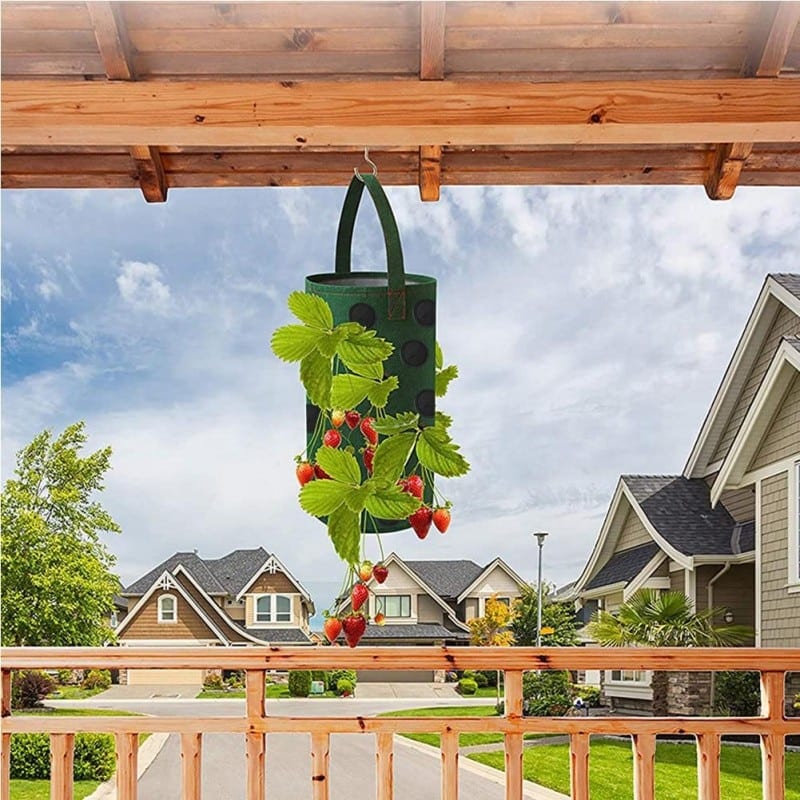 2/4pcs strawberry planter bags, for growing potatoes, outdoor vertical garden