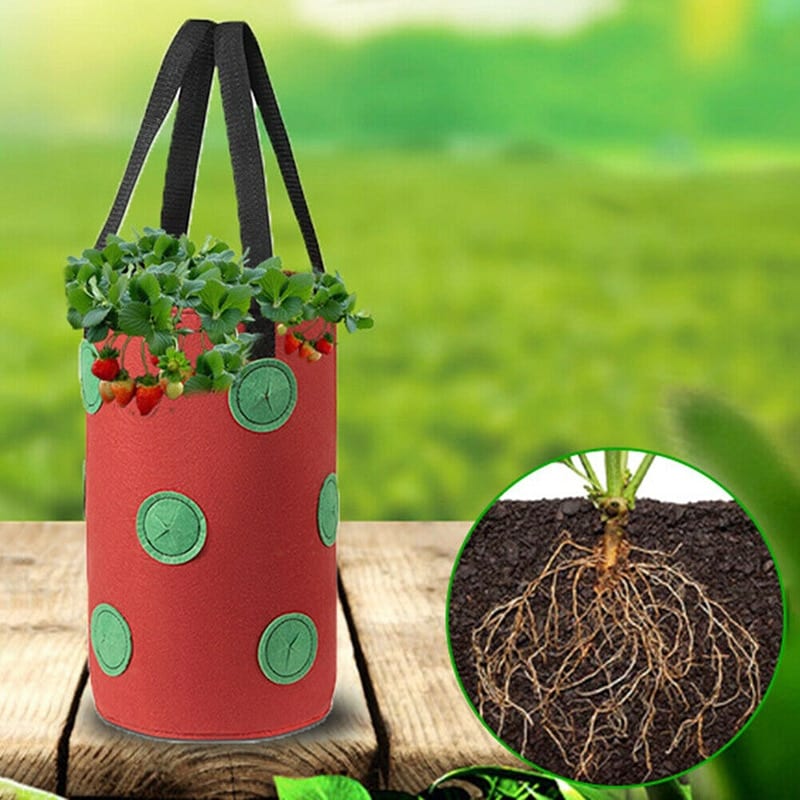 2/4pcs strawberry planter bags, for growing potatoes, outdoor vertical garden