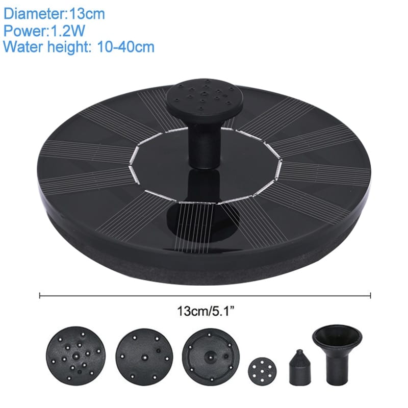 Mini solar water fountain, floating