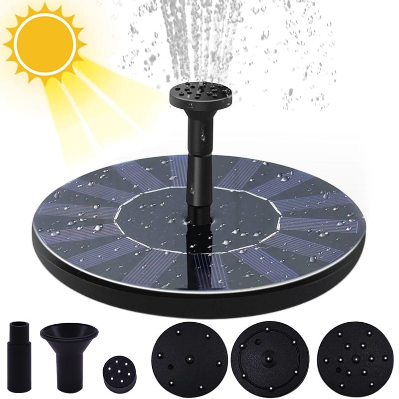 Mini solar water fountain, floating