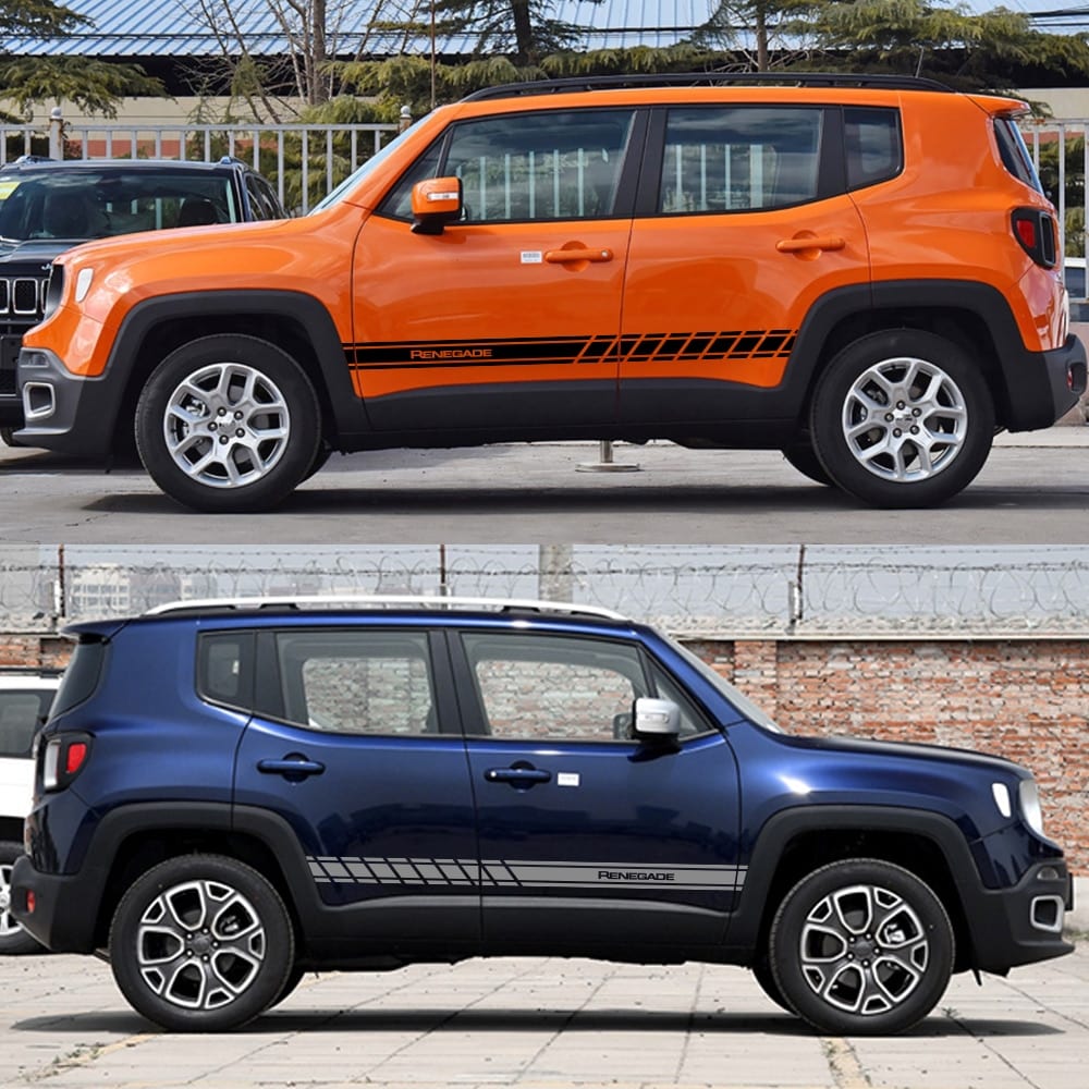 For jeep wrangler, jk rubicon, cherokee, patriot, compass 2pcs car stickers