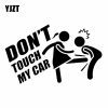 15.7x9.6cm, don’t touch my car, black/silver c26-0029