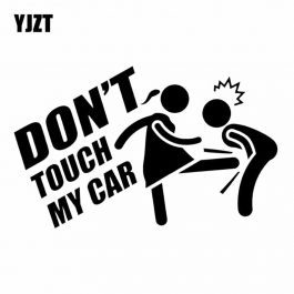 15.7X9.6CM, DON’T TOUCH MY CAR, Black/Silver C26-0029