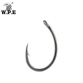 W.P.E 3pack/5pack, Coating Fishing Hook 4/6/8#, Wide Gape Curve Shank