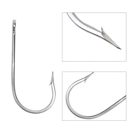 Easy catch size 18/0, stainless steel fishing hook, shark and tuna large strong thick