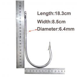Easy Catch size 18/0, Stainless Steel Fishing Hook, shark and Tuna Large Strong Thick