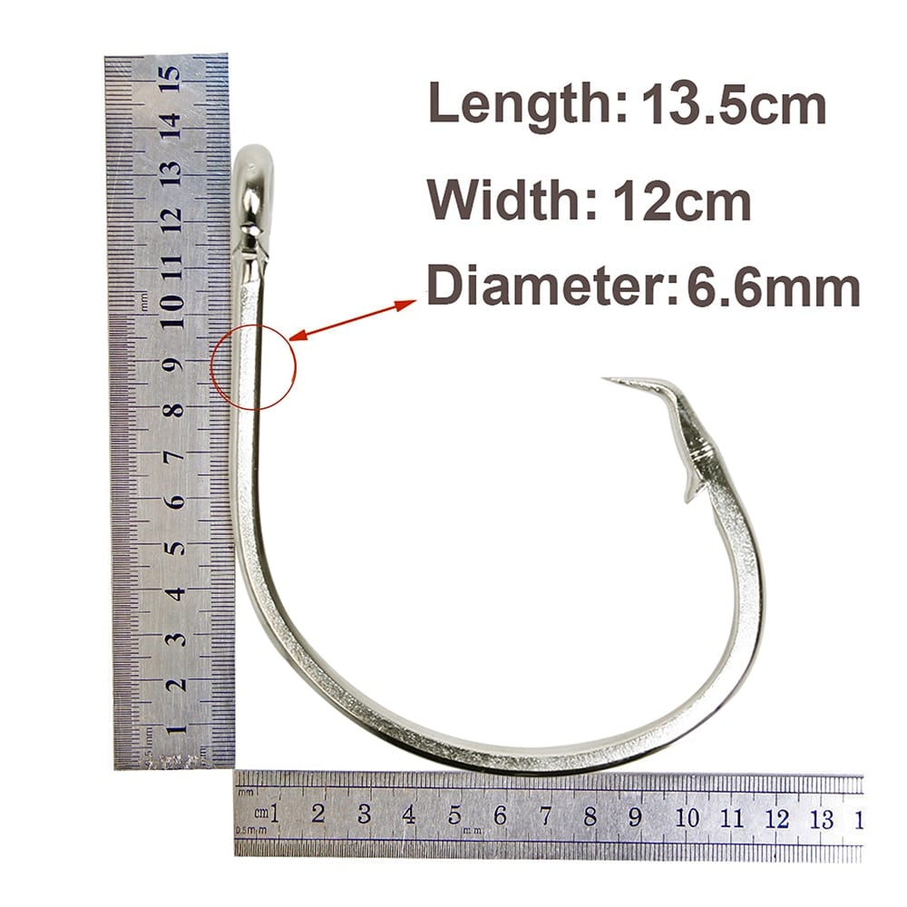 Easy catch size 18/0, stainless steel circle fishing hook, shark and tuna large strong thick
