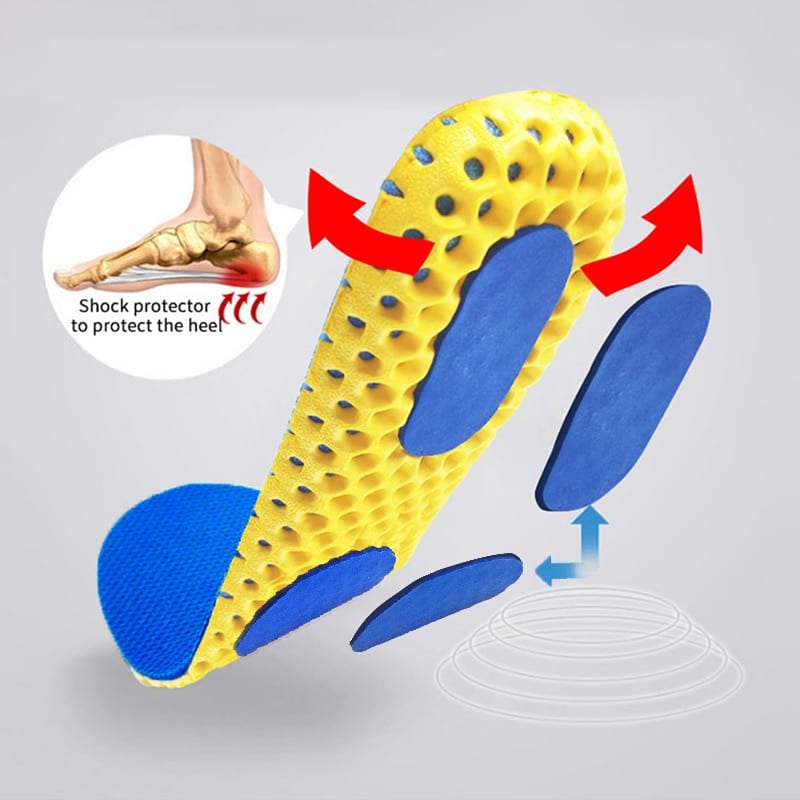 Memory foam insoles for shoes, sole mesh, breathable cushion